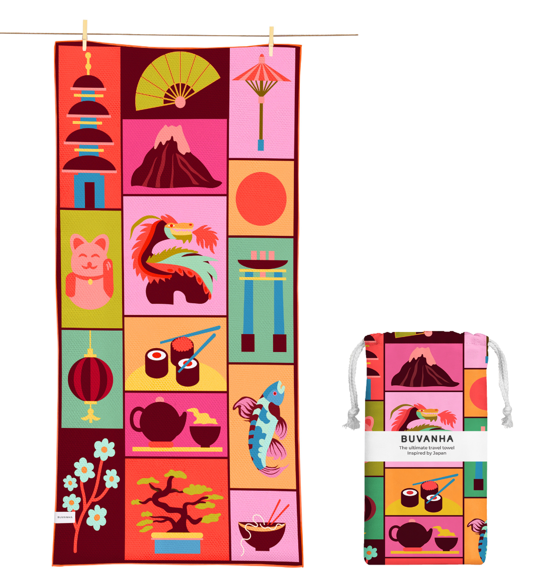 Travel towel - 160x80 cm