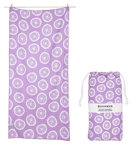 Voorkant reishanddoek Buvanha design Australië